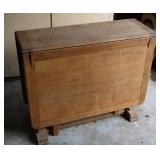 Antique Oak Drop Front Table ( Needs Repair )