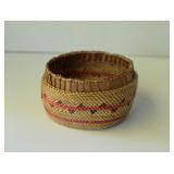 Vintage Nootka Native Hand Woven Treasure Basket