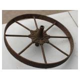 Antique Wheel Barrow Wagon Wheel 16' Round