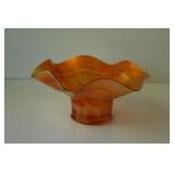 Fenton Marigold Carnival Glass compote