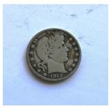 1912 Barber Half Dollar Coin