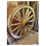 Antique 46" Round Wagon Wheel Very Heavy