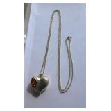 Sterling Silver Gorham Necklace Pendant 24" Heavy