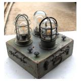 vintage Oceanic cast 'ship's' lamps Set 3 Works