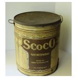 Vintage Scoco Shortening Can