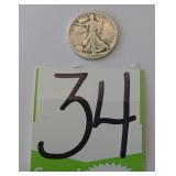 1918 Walking Liberty Half Dollar Coin