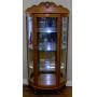 Curio Cabinet Oak Curved Door