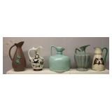 Mid Century Modern Pottery Vases Lot