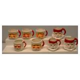 Vintage Santa Clause Mugs Lot
