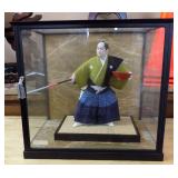 Vintage Japanese Hakata doll / Display Case