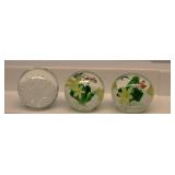 Art Glass Paper Weights set 3