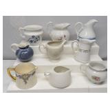Vintage Creamers * Sugar Bowls 9 Items