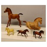 Vintage Plastic Horses Lot