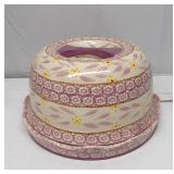 Temptations Old World Cake Plate Chip n Dip Bowl
