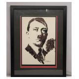 stylized portrait Marker Art of Adolf Hitler 20x26