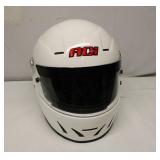 RCI white racing motorcycle helmet XL
