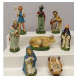Nativity Ceramic Figures Lot