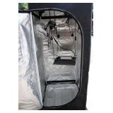 Black Grow Tent w Accessories 55.5T x 24"W x 24"D