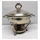 vintage silver-plated chafing dish