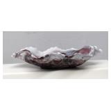 Slag Glass Dish 9"