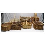 Wicker Baskets Assorted Styles Lot