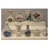 Vintage Pottery & Glass Vases Lot