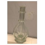 Vintage French four-chamber glass decanter
