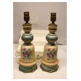Vintage porcelain table lamps Set of 2