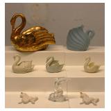 Lenox & Misc. Swan Figurines Lot