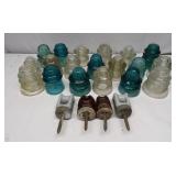 Antique Glass Insulators Lot