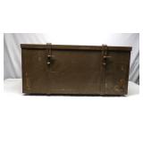 Vintage Wood Trunk 16"T 33"W 12.5"D