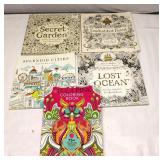 New Adult Coloring Books Lot