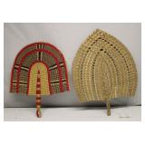 African Bolga fan handwoven from grass in Ghana