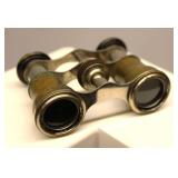 antique brass opera binoculars French Made