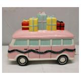 ceramic holiday van cookie jar