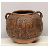 Vintage Greek terracotta vase 6' Tall