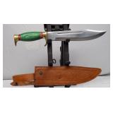 Timber Rattler Big Green Bowie Knife