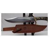 Timber Rattler Western Outlaw Bowie Knife