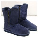 Lamo Juniper boots in blue suede Size 9