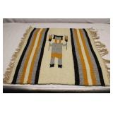 Native Woven Wall Hanging 20" x 23"