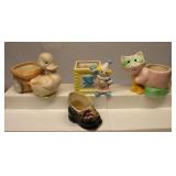 Vintage Pottery Planters Lot