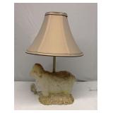 Vintage 18" Tall Sheep Lamp