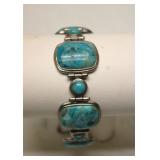Sterling Silver Tourquoise Bracelete