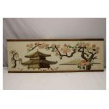 MCM Japanese pagoda gravel art piece 13' x 36'