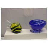 Art Glass Fish & Bowl