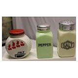 Jadeite * Custard & Vitrock Shakers Lot