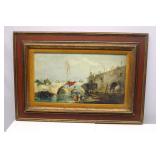 Town with a Bridge by Francesco Guardi Wall Art