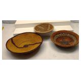 Handwoven Batoro Raffia Basket's Set of 3