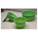 Jadeite batter bowl juice reamer Sunbeam Mixmaster
