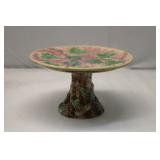 Antique Etruscan Majolica cake stand